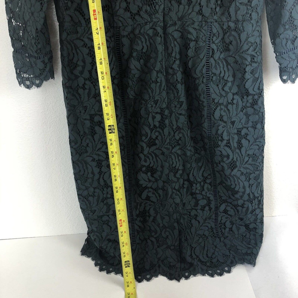 Talbots green lace dress fully lined flattering size 10. - Picture 8 of 12